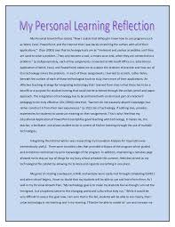 A reflection paper is an essential and distinct kind of academic article. Reflective Essay On Personal Development Plan