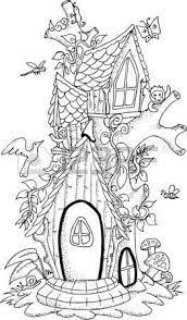 Image Result For Fairy Tree House Coloring Pages Coloring Books Coloring Pages Cute Coloring Pages