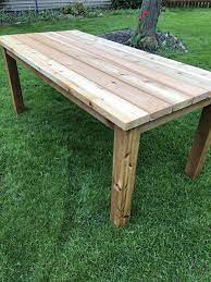 Cedar Outdoor Table Outdoor Wood Table Wooden Outdoor Table Diy Outdoor Table