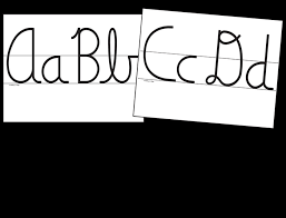 Includes four strips per sheet to use as . Cursive Wall Cards Learning Without Tears