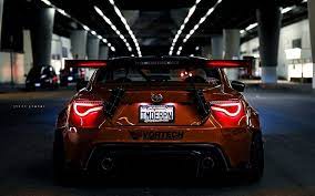 89 toyota supra hd wallpapers and background images. Hd Wallpaper Toyota 86 Orange Back View Spoiler Sport Cars Vehicle Wallpaper Flare