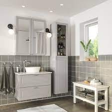 For a coordinated look that fits your space and wallet, why not explore the ikea range of bathroom furniture sets. Godmorgon Tolken Kattevik Bathroom Furniture Set Of 6 Kasjon Light Gray Marble Effect Voxnan Faucet Ikea