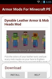 Armor Mods For Minecraft Pe For Android Apk Download I've been working on a texture pack for the five night's at freddy's map that i made 6 months ago, but when i try to edit the leather armor texture to give the tunic long sleeves, it just cuts off the upper half. armor mods for minecraft pe for android