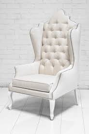 Casablanca Wing Chair In Off White Velvet Black And White Furniture House Furniture Design Wing Chair