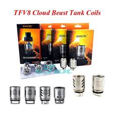 Original Smok Tfv8 Coil Head V8 T8 V8 T6 V8 Q4 Replacement Coils Patented Octuple Sextuple Quadruple Fused Coil For Tfv8 Cloud Beast Tank Kanger Protank 3 Coil Clouds Coil The Originals