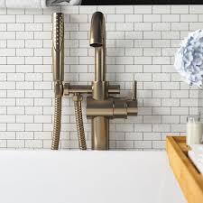 37.41 x 29.64 x 26.1 polys delta wall mount pot filler 1177lfpro. Delta Wall Mount Tub Filler Wayfair