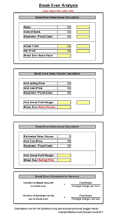 41 Free Break Even Analysis Templates Excel Spreadsheets Á… Templatelab