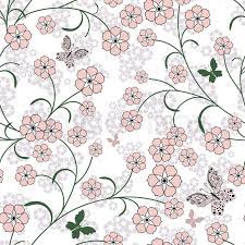 Abstract flower seamless pattern background eps10 vector. Repeating White Floral Pattern With Stock Vector Colourbox