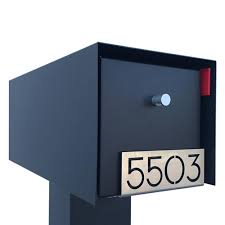 What is my mailbox number? Mailbox Number Plate Custom And Mailbox Mounted By Deus Modern Deusmodern