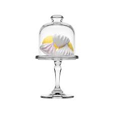 Essendo prodotti realizzati interamente a mano, i colori e le stoffe possono cambiare questo garantisce l'autenticità del prodotto e soprattutto la sua unicità. Alzata In Vetro Porta Dolci Mod Mini Patisserie Cm 11 Liscia Con Coperchio