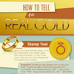 A piece of gold jewelry is often engraved with a hallmark, which is a stamp that identifies its content. How To Test Gold 5 Diy Ways To Spot Fake Gold