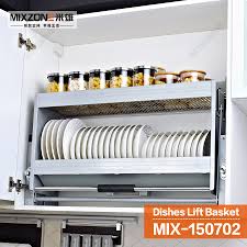 Organize your cabinets custom kitchen remodel design pull down shelf. Kitchen Cabinet Wall Mount Pull Down Stainless Steel Elevator Storage Organizer 150702 900 Basket Organization Cabinet Basketbasket Cat Aliexpress