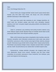 For more information and source, see on this link : Cara Menjaga Kebersihan Diri