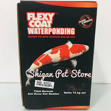 Promo cat kolam renang ikan koi  lihat gambar lebih besar gan rp 70.000. Flexy Coat Flexycoat Waterponding 10kg 10 Kg Bahan Cat Pelapis Khusus Kolam Ikan Koi Shopee Indonesia