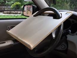 Wheeldesk Steering Wheel Desktops Notebook Mobile Desk Mobile Desk Steering Wheel Camper Van Conversion Diy
