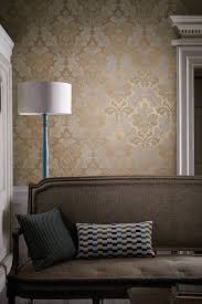Bonaparte Pure Gold Traditional Living Room Wallpaper Living Room Gold Damask Wallpaper