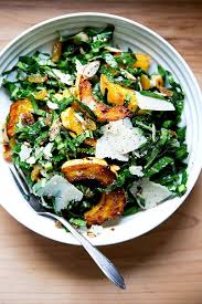 Raw Collard Greens Salad With Delicata Squash Alexandra S Kitchen Recipe Collard Greens Salad Collard Greens Delicata Squash