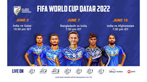 Ind vs qat dream11 team check dream11 team best players list of today s match india vs india are all set to resume their world cup qualifiers on june 3 against qatar, a team that is 47 places. Telecast Details For Blue Tigers Fifa World Cup Qatar 2022 Qualifiers Confirmed The Blog Cpd Football By Chris Punnakkattu Daniel