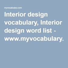 Interior Design Vocabulary Wild Country Fine Arts