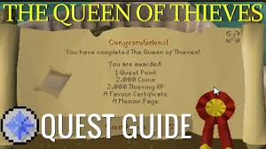 Osrs useful quest items / useful items from quest runescape 2007. The Queen Of Thieves Quest Guide Osrs Quick Quest Guide Youtube