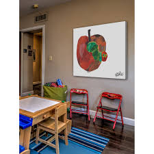His children's book the very hungry caterpillar was beloved by. Eric Carle The Very Hungry Caterpillar Character Art Apple 3 Canvas Print Multi Color Overstock 9632650