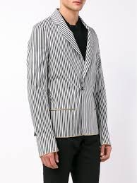 Flax designs women's linen and specialty fabric clothing in pants, dresses, blouses. Haider Ackermann Striped Jacket In Black White Black For Men Lyst