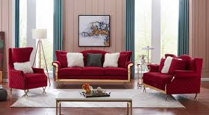 These comfortable sofas & couches will complete your living room decor. China American Light Luxury Stainless Steel Modern Red Velvet Sofa China Hotel Furniture Home Sofa