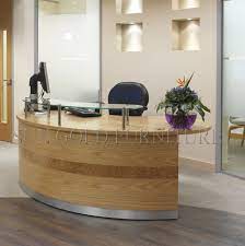 Our collection of over 50 desks has something for every workspace, whether at home or in the office. China Modern Factory Outlets Curved Glass Top Small Reception Desk Sz Rt038 China Reception Table Wood Reception Desk