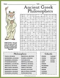 No Prep Ancient Greek Philosophers Word Search Puzzle Worksheet Activity Ancient Greek Philosophers Greek Philosophers Greek Mythology Lessons