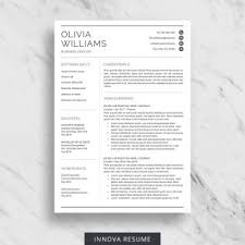 professional resume template for word