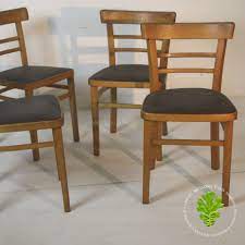 Sunset trading oak selections traditional dining arm chair (wood frame) complete your dining decor with the timeless, classic charm of these inviting dining chairs. Set Of 4 1950 S Wooden Kitchen Chairs