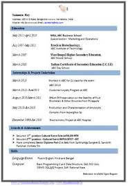 resume format for college students download