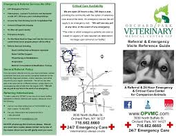 Vrcc is committed to continuing to provide the highest quality care of services for your pet, and we remain open and will continue to be available for your pet's specialty care needs, as well as 24/7 emergent needs that may arise. Emergency And Referral Brochure For Opvmc