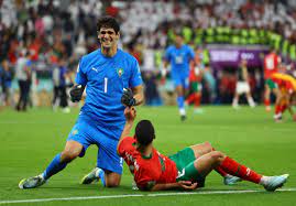 Bounou plays with son after Morocco win