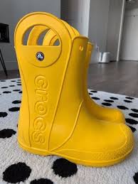 Inspired by the classic wellies, crocs rain boots are comfy, yet functional. Crocs Kids Handle It Rain Boots Rainboots Shoes Yellow Sz Youth J 3 Fashion Clothing Shoes Accessories Kidsclothingshoe Boots Kids Rain Boots Unisex Shoes