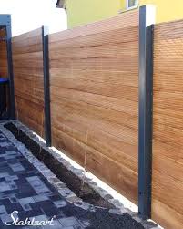 Sichtschutzzaun Holz Larche Metall Anthrazit Modern Stahlzart Garten Sichtschutzzaun Holz Sichtschutzzaun Und Terrasse Holz