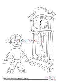 You will find a large selection of clock coloring pages, games, books and draw tutorials from our site. Grandfather Clock Colouring Page