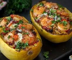 Courge Spaghetti Aux Crevettes Et Basilic Healthy Snacks For Diabetics Healthy Work Snacks Carb Alternatives