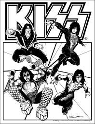Photo By Ken Mills Kiss Rock Bands Kiss Band Coloring Books