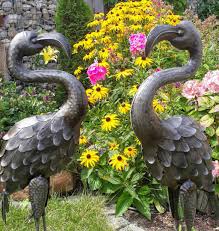 ✓ dekorativ ✓ jetzt bestellen & sparen! Gartenfigur 2er Set Flamingo Metall Figur Deko Vogel Garten Gartendekorationen Shop