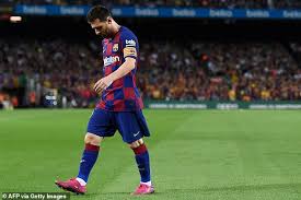 Barcelona News Lionel Messi Could Be Banned From Facing English Sides In Champions League Daily Mail Online