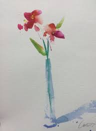 There are two kinds of watercolor media: Painting Of Flowers Simple Painting Inspired