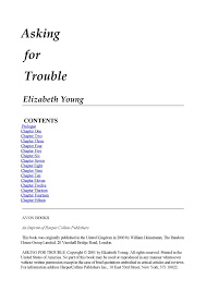10 may 2019, 23:47 pm rating: Calameo Asking For Trouble Elizabeth Young Pdf