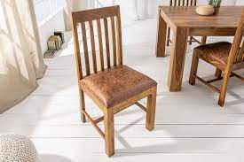 Onlineshop für hochwertige rollos, jalousien, plissee/faltstore und lamellenvorhänge. Massiver Stuhl Sheesham Kolonialstil Riess Ambiente De