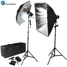 Loadstone Studio Photo Studio Softbox Umbrella Flash Lighting Kit Combo 2 X 200watt