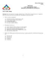 Once you find your worksheet. 016064 Meiosis And Heredity Test 35q Biology Multiple Choice 016064 Biology Ltf Diagnostic Test Meiosis Mendelian Genetics Test Code 016064 Course Hero