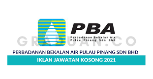 5 april 2021 lokasi :pulau pinang sektor :kerajaan kelulusan minimum :master untuk pengetahuan semua, iklan kerja kosong ini hanya valid atau sah pada tarikh yang dipaparkan. Perbadanan Bekalan Air Pulau Pinang Sdn Bhd Jawatan Kosong