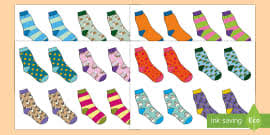 Kids color and count just the socks with the number 17 on this worksheet, which offers practice recognizing and writing whole numbers and counting. Free Design A Pair Of Odd Socks Worksheet Activity Sheet