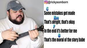 Jun 23, 2016 · best to play it with bar chords. Moral Of The Story Ashe Ukulele Cover Play Along With Chords Chords Chordify