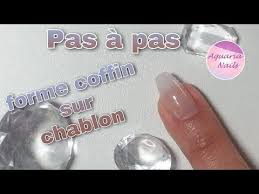Pas A Pas Forme Coffin Sur Chablon Youtube Chablon Chablon Ongles Ongles